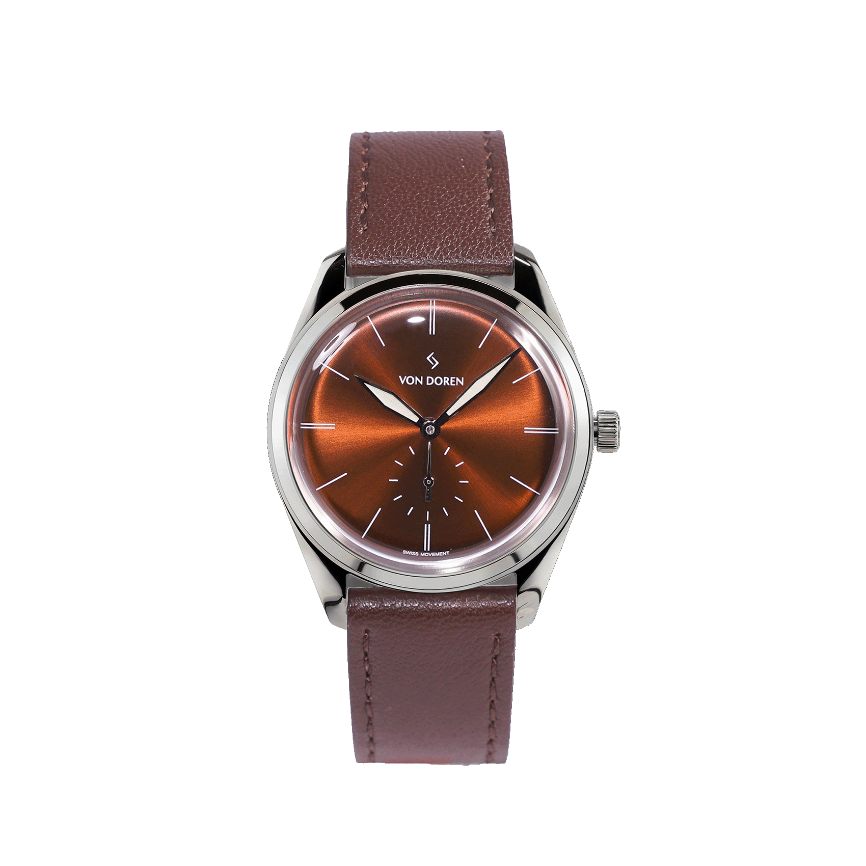 Von Doren Watches - Runde - Havana Brown