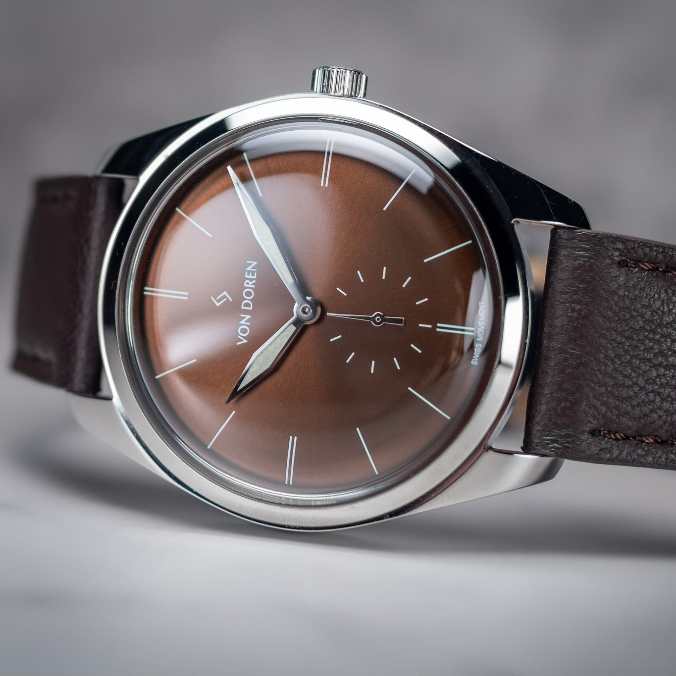 Von Doren Watches - Runde - Havana Brown